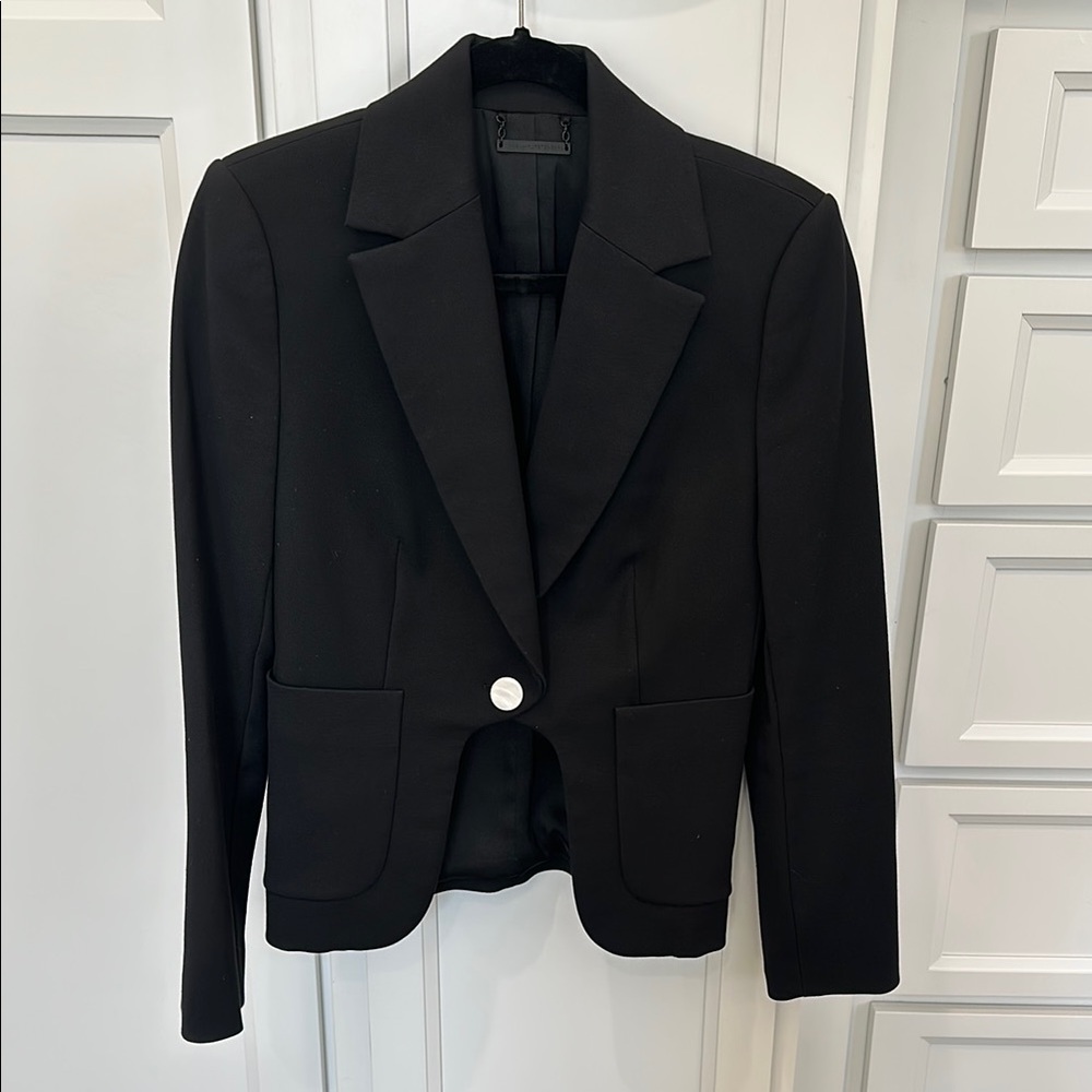 Diane von Furstenberg DVF Flynn Black Blazer